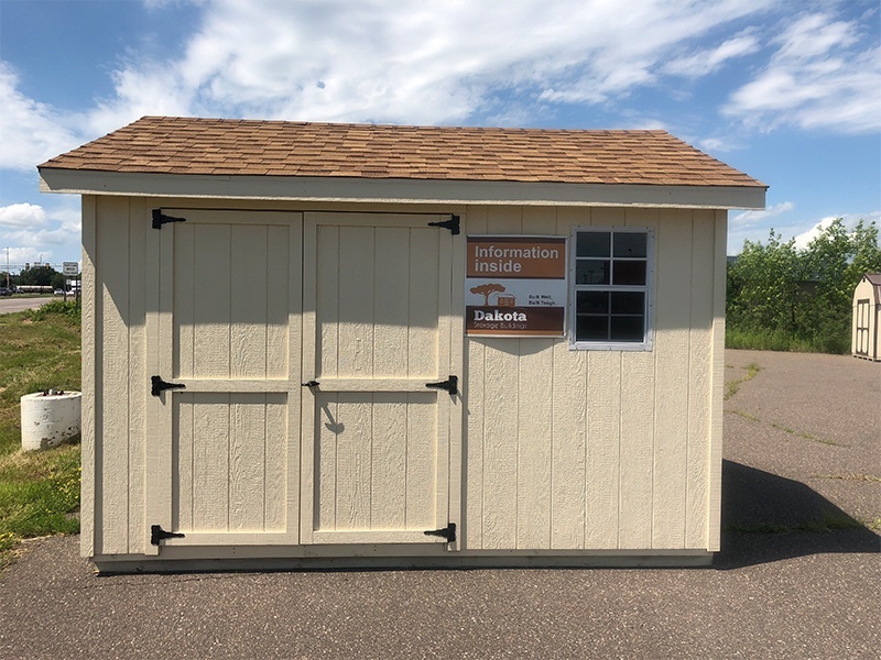 Dakota Storage Buildings' Sauk Centre, Minnesota Shed Display Lot